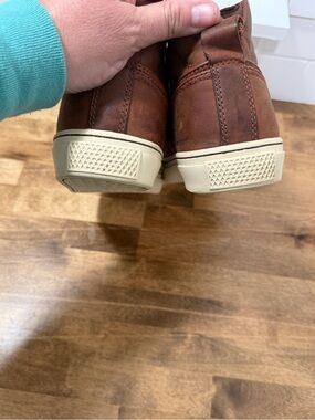 Vans | Shoes | Vans Otw Brown Leather Hightop Sneakers Video In Listing ...
